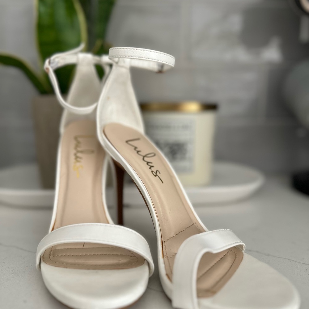 Lulu's White Elegant Stiletto Heels